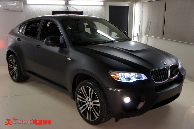 Black vinyl wrap bmw #5