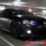 Holden SSV V8 matte black vinyl wrap