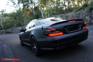 AMG SL65 Matte Black Vinyl Wrap (4)