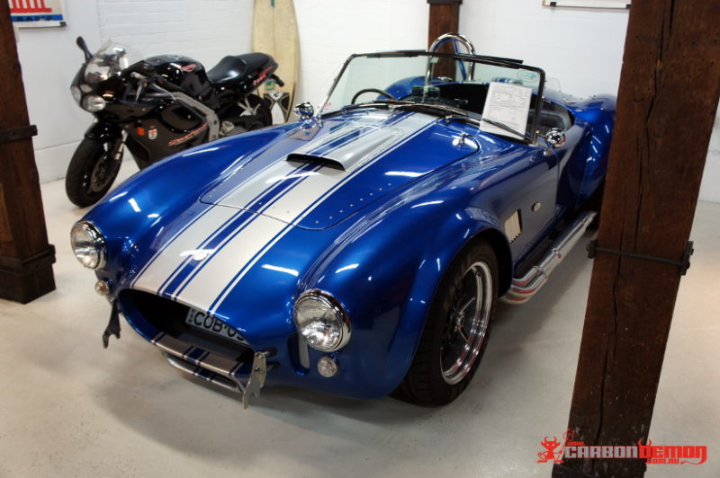 AC Cobra racing stripes