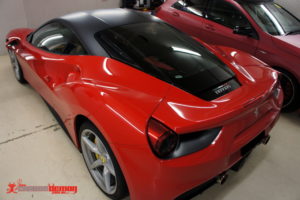 488 black roof vinyl wrap