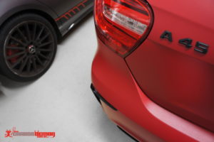 AMG A45 matte red