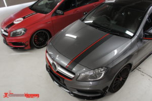 AMG A45 matte red