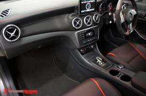 AMG CLA45 carbon fibre interior dash wrap