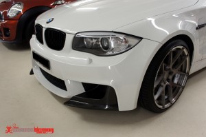 BMW 1M Front bumper air dam black out