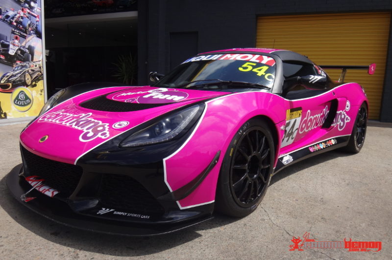 Lotus race car livery wrap