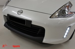 370z Z34 front lip black vinyl wrap