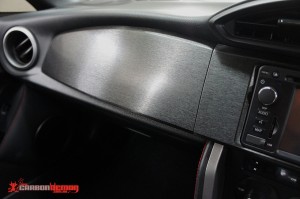 Toyota 86 brushed metal dash trim wrap