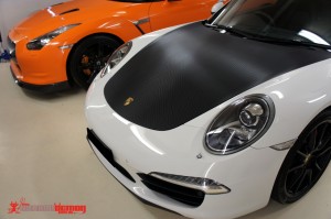 911 991 2013 Carbon Fibre bonnet wrap