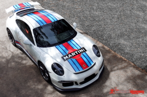 Porsche 991 GT3 Martini vinyl decal kit