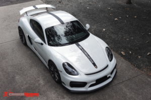 Porsche Cayman GT4 stripes