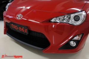 Toyota 86 front bumper vinyl wrap