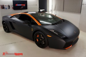 Lamborghini Gallardo Matte Black Vinyl Wrap (1)