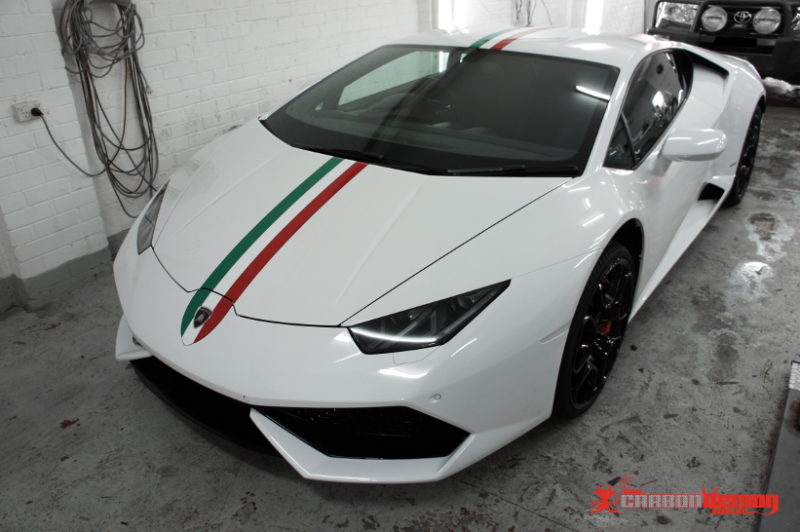 Lamborghini Italian stripes