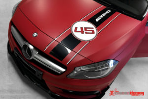 AMG A45 - bonnet stripe