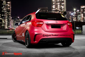 AMG A45 modified - Bilstein & vinyl wrap