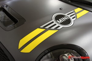 Mini Cooper bonnet stripes