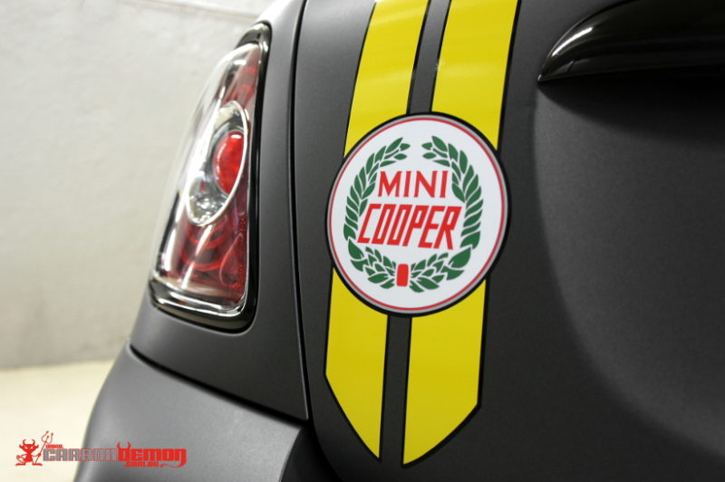 Mini Cooper retro graphics