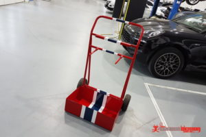 Nitrogen Bottle Trolley in Ferrari Red & Stradale Stripe