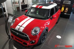 Mini Cooper White Stripes