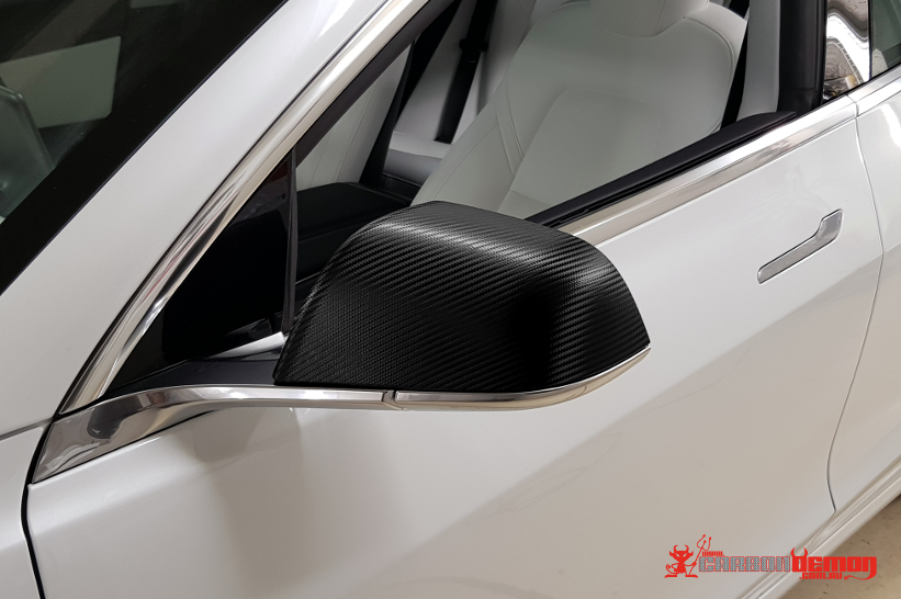 Tesla Carbon Fibre Mirrors