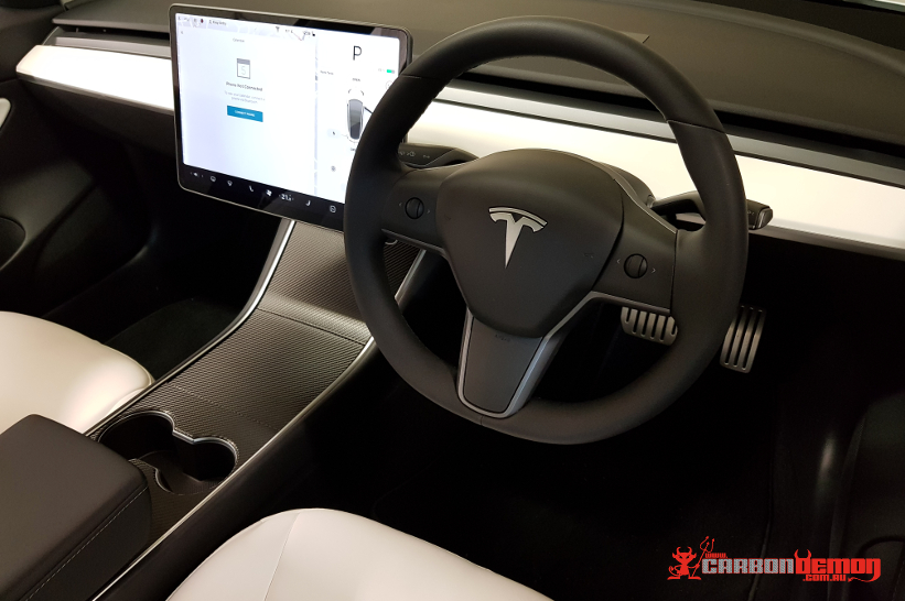 Tesla Model 3 interior scratch protection