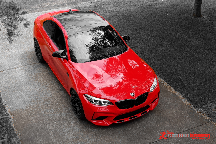 BMW F87 M2 Hot Rod Red – Carbon Demon