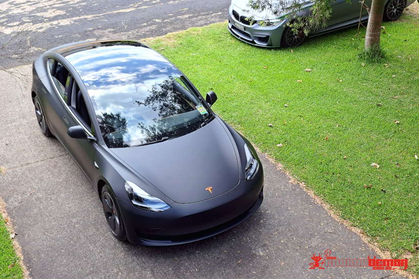 Matte Black Tesla 3