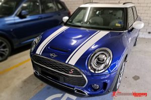 Mini Cooper White Bonnet Stripes